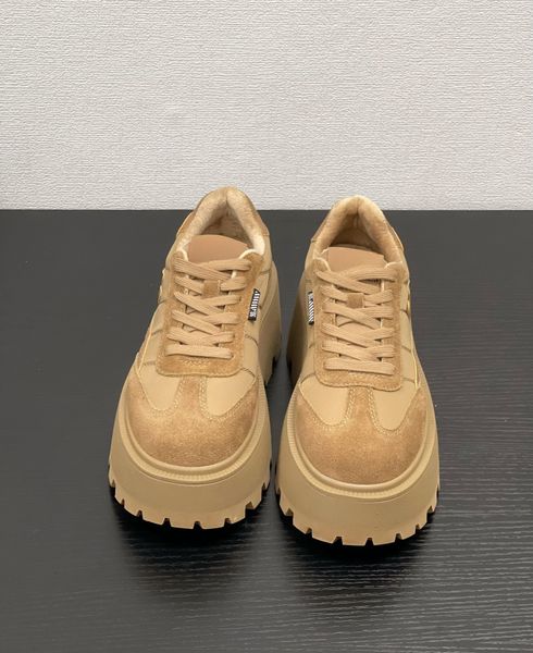 Neue Forrest Gump-Schuhe aus echtem Leder mit Matsuke-Sohle und kleiner Taille, zum Schnüren, modische Damenschuhe mit dicker Sohle, lässige Sportschuhe, überhaupt nicht schwer