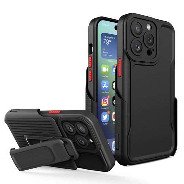 FIT iPhone 14 Pro Max 6.7 Case Combo Shell Shell Shell Slim Rudged Case с подставкой для кобуры Swivel Belt Sholster для iPhone 14 6.1/14 Plus/14 Pro Pro