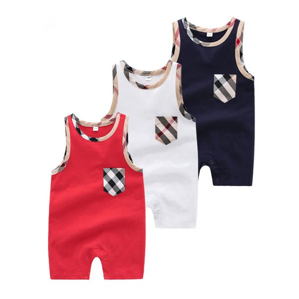 Rompers para bebês infantis Summer Toddler Boys Teasies Kids Casual Casual Boys Roupfits Casual Rodper Recém-nascidos