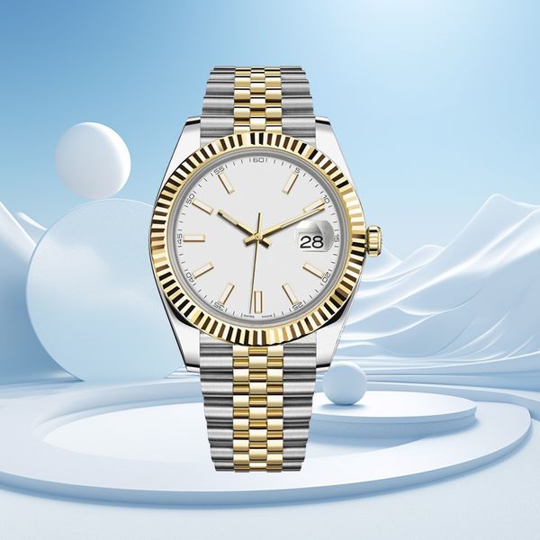 Lüks Tasarımcı Erkekleri Womens Watches Yüksek Kalite AAA Kalite Relojes 36mm Otomatik Hareket Moda Su Geçirmez Safir Montres UHR Çiftler Saatler