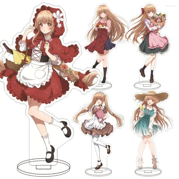 Chaveiros O anjo ao lado me estraga podre suporte modelo anime figura acrílica fujimiya amane shiina mahiru akazawa itsuki em pé