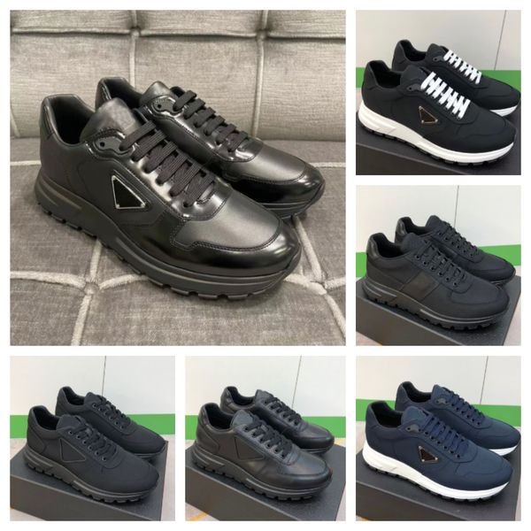 2024 Nova Marca Famosa de Luxo Prax 01 Homens Tênis Sapatos Marinha Re-Nylon Treinadores Chunky Borracha Sole Runner Esportes Masculino Casual Vestido de Festa Andando Sapato com Caixa Original