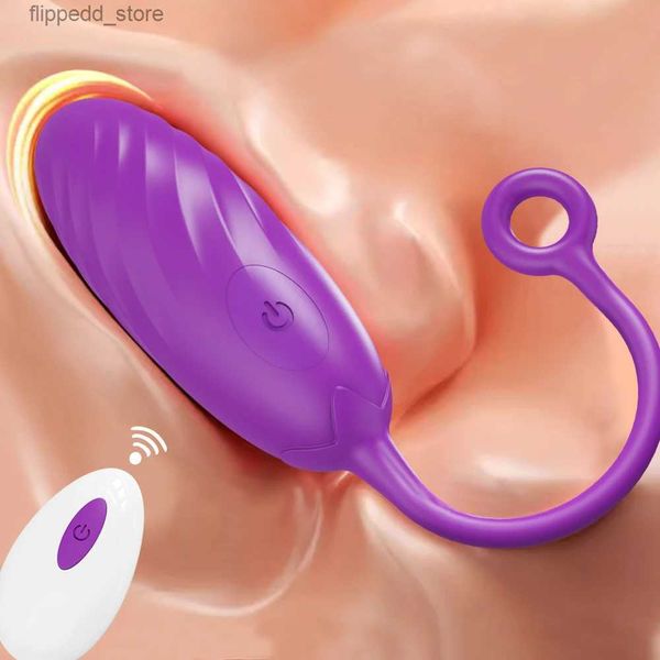 Andere Massageartikel Leistungsstarker Fernbedienungsvibrator für Frauen Nippel-Klitoris-Stimulation Vagina-Massage Liebesvibrierendes Sexspielzeug für Erwachsene Q231104