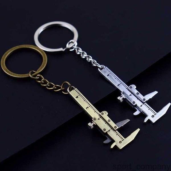 Kreativer Schlüsselanhänger Zinklegierung Messschieber Schlüsselanhänger Praktisches kleines Geschenk Mini-Werkzeug Schlüsselanhänger Anhänger