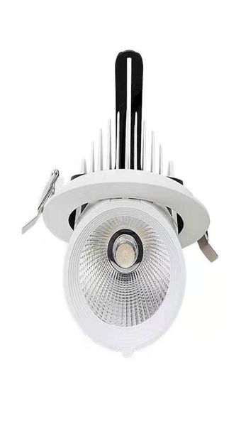 Regulável downlights led holofotes embutidos luz de teto cob elefante tronco lâmpada sala estar corredor loja roupas bull039s eye9562229