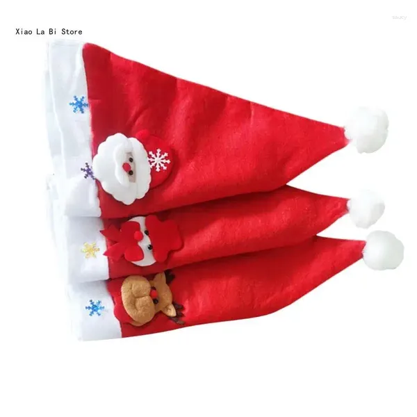 Berets Weihnachten LED leuchtende Weihnachtsmütze Unisex winddicht rot weiß für Erwachsene Teenager XXFD