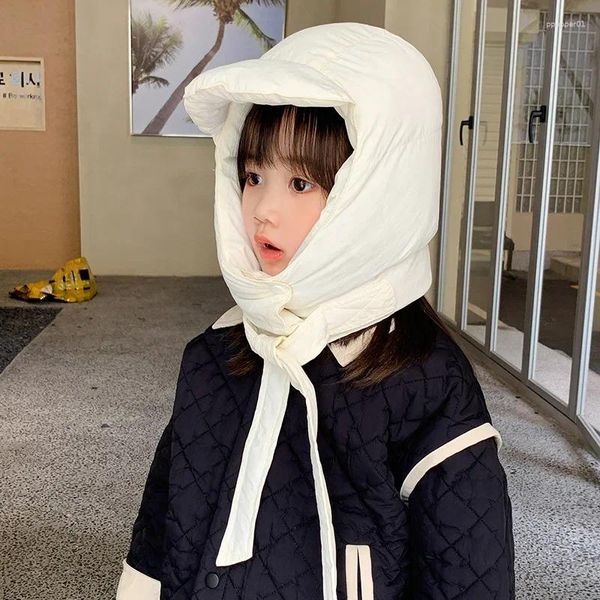 Beralar Kış Sıcak Dönüş Yastıklı Bombacı Şapkaları Çocuklar Erkek Kız Çocuklar Rüzgar Geçirmez Kulak Şakası Tuzağı Kapakları Rus Kapakları 3-12 Y Bebek