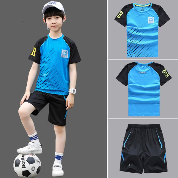 Kleidungssets Fußballanzug Kinderkorb Jungen Kinderkleidungsset Sommer Fußball Teenager Sport Kinder Kleinkind Kleidung für 5 6 8 10 12 Jahre 230404