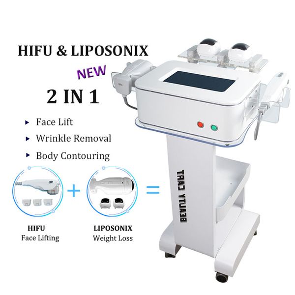 Hifu Face Lift Liposonic Focused Ultrasound Body Slimming Machine zur Hautverjüngung zur Entfernung von Falten