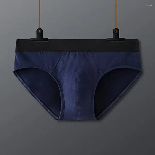 Cuecas de algodão dos homens cuecas bulge bolsa calcinha pele macia amigável tanga estiramento baixo aumento roupa interior respirável nadar shorts lingerie