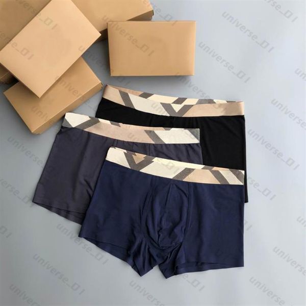 Mens Underwear Designers B Moda Boxer Respirável Boxer Mans Cuecas Carta Clássica Sexy Cintura Apertada Homens Underwear169O