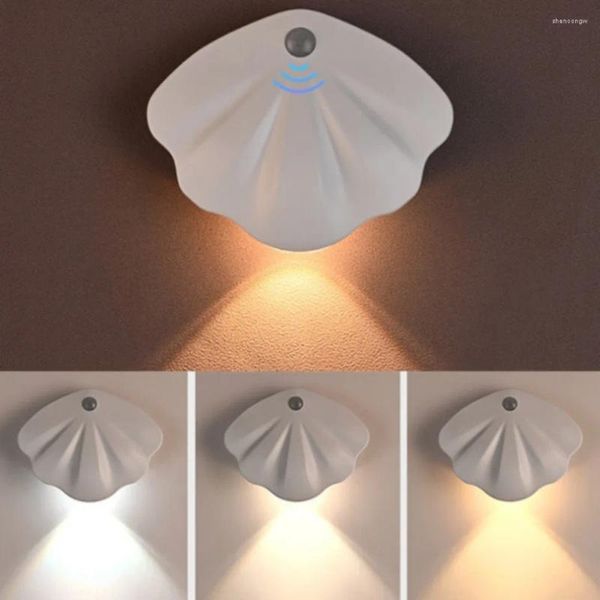 Luci notturne Sensore di movimento Luce Wireless Tipo C USB LED Per Cucina Camera da letto Murale Soggiorno Illuminazione interna Parete