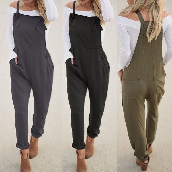 Damen Jumpsuits Strampler Sommer Overalls 2023 Vintage Playsuits Damen Cargo Übergroße Frau Pantalon Palazzo 5XL