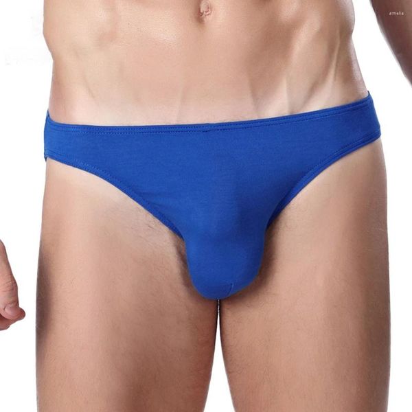 Cuecas homens algodão roupa interior conforto bulge bolsa briefs tanga melhorar pênis grande calcinha elástica masculino respirável