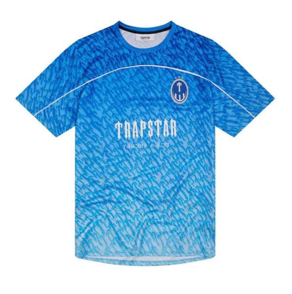 T-shirt da uomo Limited New Trapstar London T-shirt manica corta unisex Camicia blu per uomo Moda Harajuku Tee Tops T-shirt da uomo Design del flusso di marea YU4452