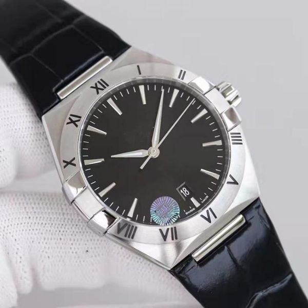 Moda Mens Wrist Watches Sapphire Luminous Business Casual Mens Cerâmica Mecânica Automática Vista 41mm Mumages de Aço Axtico Completo Presente de Aniversário