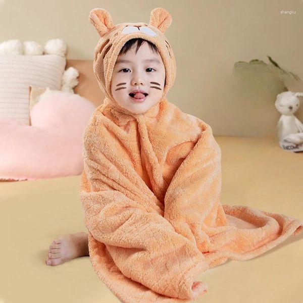 Coperte Coperta per bambini Fasciatura Asciugatura rapida e assorbimento d'acqua super morbido Accappatoio portatile solido 80% poliestere 20% nylon Swaddle