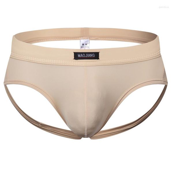 Mutande Uomo Intimo sexy Sospensorio Nylon Solido Traspirante Slip da uomo Comodo pene gay Cueca Mutandine da uomo Pantaloncini