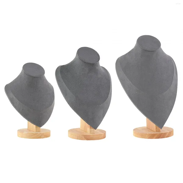 Sacchetti per gioielli Display Busto per manichino Supporto per collana Elegante supporto per pendente stabile antigraffio indipendente per negozi al dettaglio