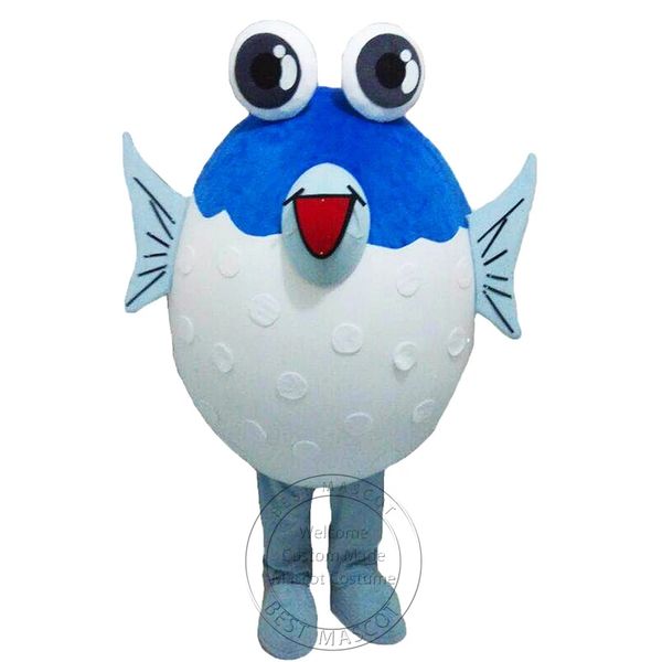 Costume della mascotte del pesce palla super carino di Halloween Costume fantasia personalizzata