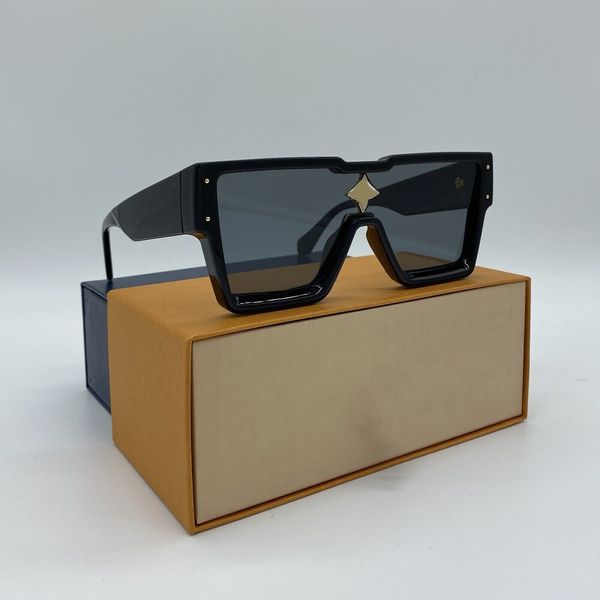 Erkekler ve Kadınlar tarzı siklon Anti-Ultraviyole Retro Plaka kare Tam Çerçeve moda Gözlük Yepyeni Rastgele Kutu için Yaz Lüks tasarımcı Cyclone Güneş Gözlüğü