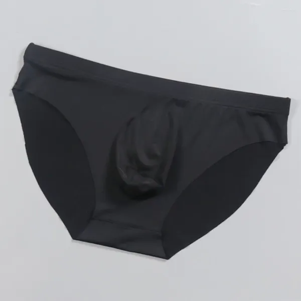 Unterhosen Herren Glatte Unterwäsche Nahtlose ultradünne Slips Bikini U Convex Pouch Dessous Coole, dünne, atmungsaktive Höschen