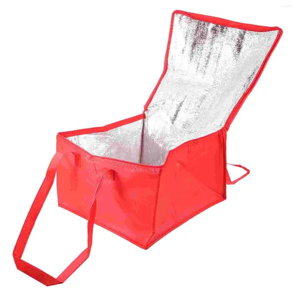 Capas de chuva sacos de isolamento isolados alimentos entrega armazenamento mantimentos transportando mais quente refrigerador viagem portátil zip laços ao ar livre