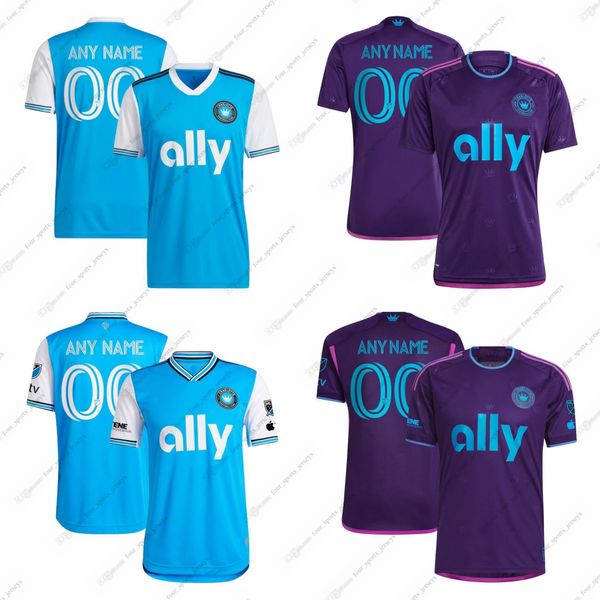 Camisas de futebol MLS Charlotte FC Bruin Bronico Byrne Copetti Corujo Gaines Jones Jozwiak Kahlina Lindsey Malanda Mora Santos Shinyashiki Mello Sisniega Sobocinski