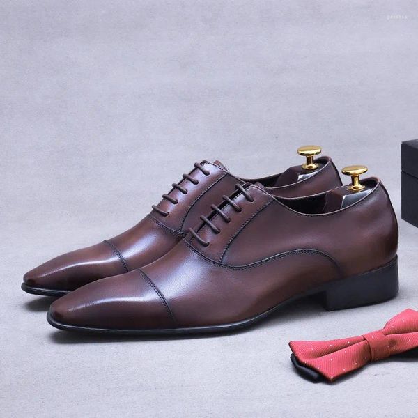 Scarpe eleganti Zapatos De Vestir Hombre Elegante Sapatos Sociais Masculino Pelle italiana da uomo Calzado