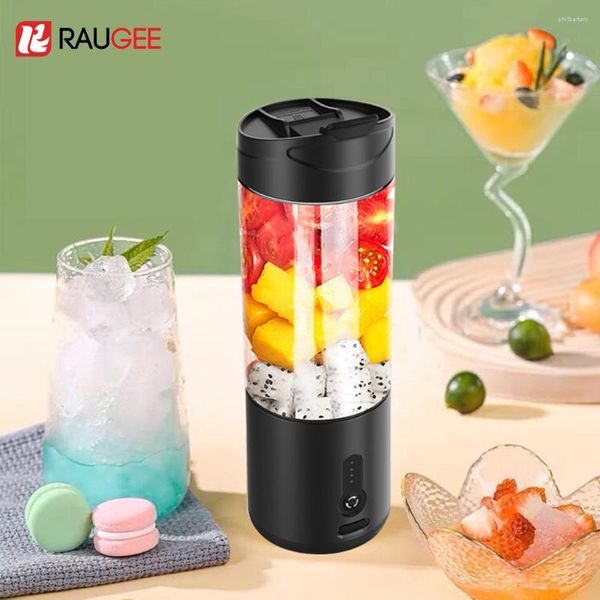 M.Ö. Meyveler Taşınabilir taze meyve suyu blender usb elektrikli meyve mikseri mini meyve suyu şişe smoothie makinesi 4000mah 530ml