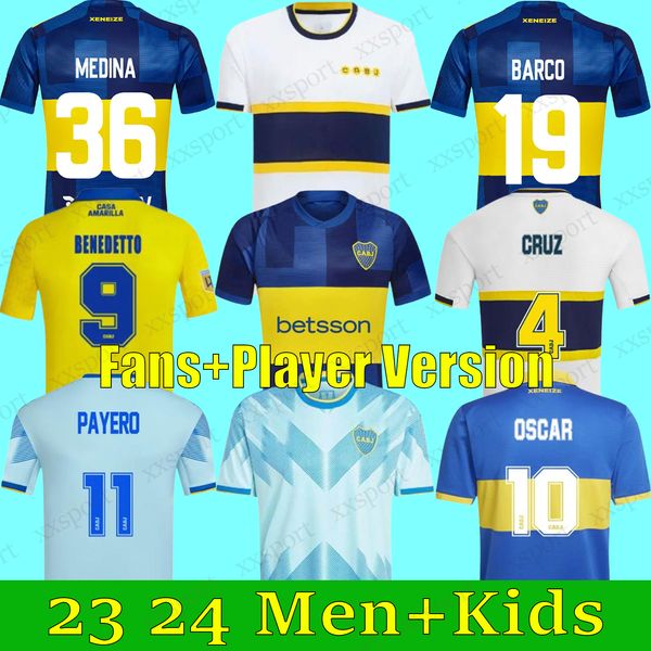23 24 Boca Juniors Fans Spieler Fußballtrikot
