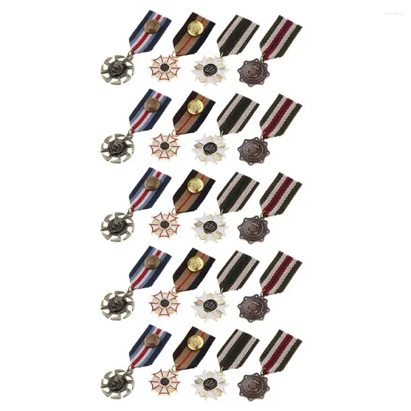 Broches Estilo Retro Medalha Crachá Encantos Lapela Broche Pin Fancy Dress Traje Uniforme Corsage