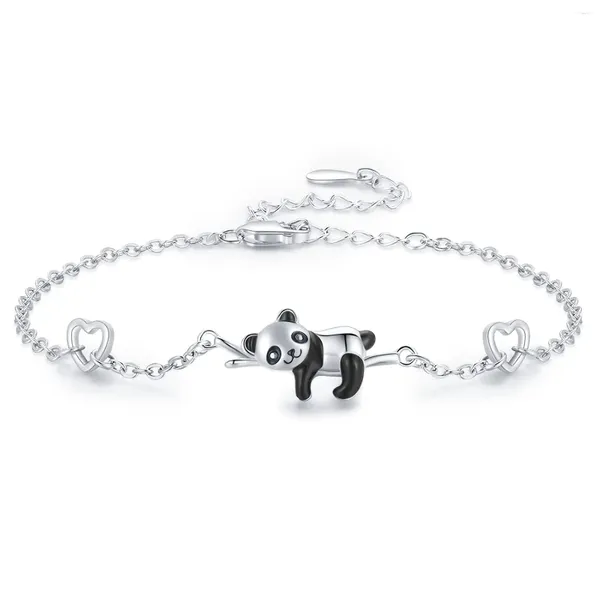 Braccialetti a maglie Bracciale panda Gioielli animali carini di alta qualità per donna Ragazza Regalo Brithday Natale Regali fai da te per gli amanti