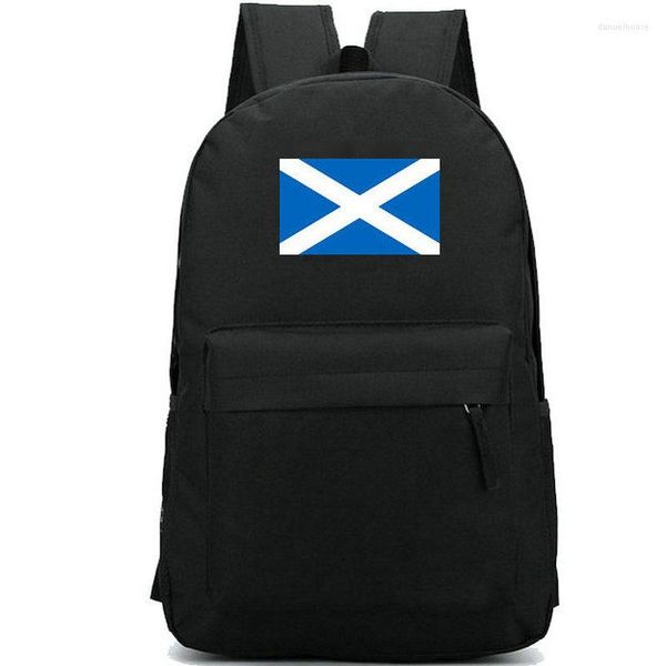 Borse per la scuola Zaino scozzese Zaino con bandiera a croce Zaino grande Alba Zaino con banner Borsa a tracolla Stampa zaino da giorno