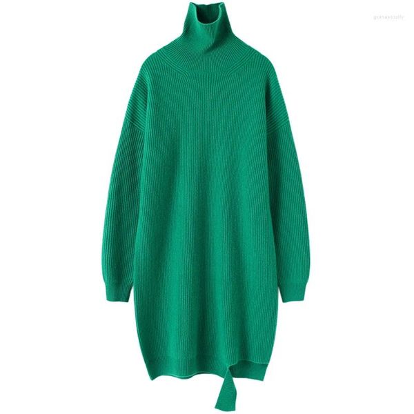 Frauen Pullover Lange Rollkragen Pullover Kaschmir Winter Warme Pullover Frauen Designer Neueste Mode Für 2023 Kleidung