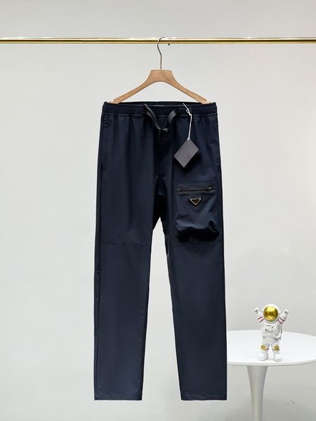 24ss pantaloni uomini abbigliamento sportivo che gestisce pantaloni della tuta da jogger importati terry di cotone ad alto peso intrecciato liscio morbido e delicato polsini a coste di dimensioni asiatiche nere pantalone 904