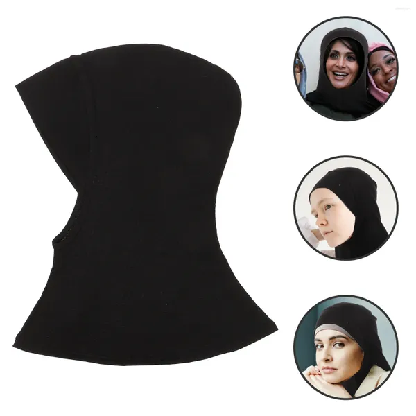 Baskenmütze Hijab für Unterkappe, verstellbar, muslimischer Unterschal, Halsbedeckung, Motorhaube, islamische Kopfbedeckung, Damenhut