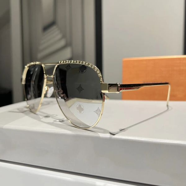 2023 Luxus Man Brand Designer Einstellung Sonnenbrille für Männer Pilot Sonnenbrille Designer Brille Herren Sonnenbrillen Frauen Designerbrille mit Kasten