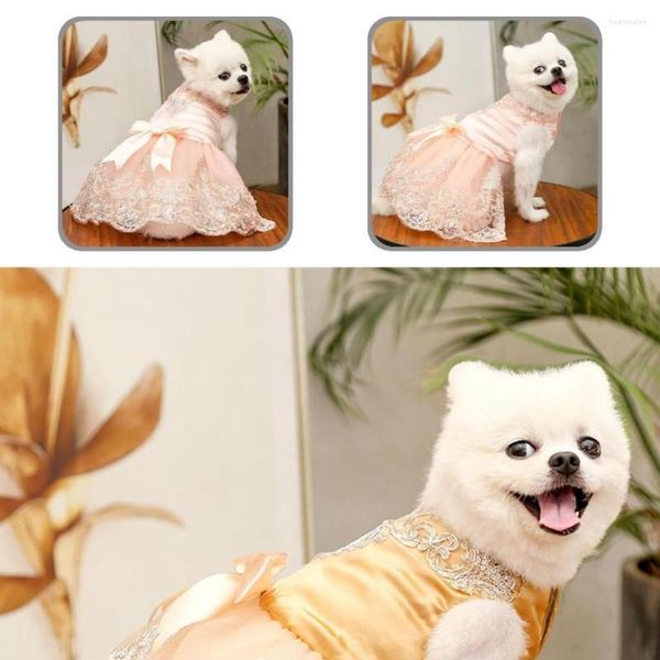 Vestido de cachorro decorativo adorável gatos de animais fofos vestido princesa para atividades ao ar livre