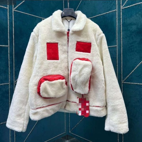 Alta versão casacos de caxemira homens mulheres jaquetas de inverno designer jaqueta tridimensional bolso zíper trench coat moda masculina windbreak