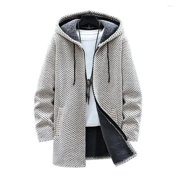 Abiti da uomo Giacca da uomo alla moda Cappotto maschile Tasche addensate Maglia allentata