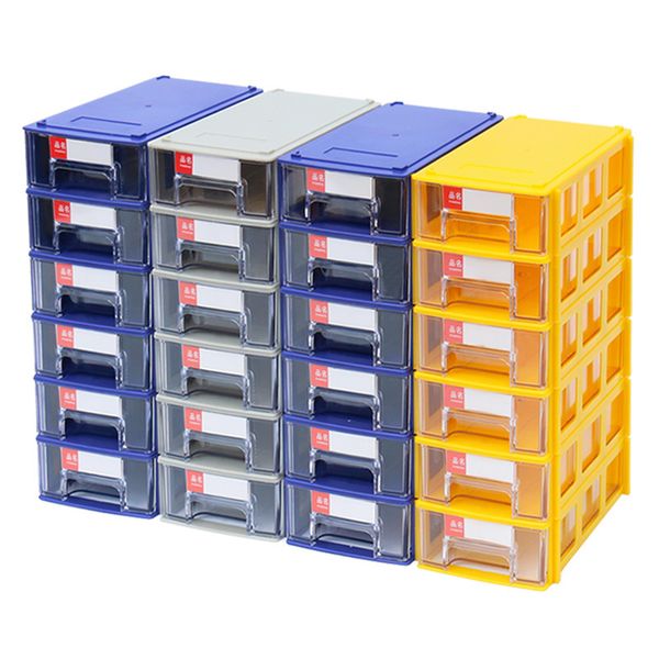 Bulk Food Storage 10 Stück stapelbar Kunststoff Hardware Teile Boxen Komponenten Schrauben Toolbox Kombinierter Schrank Rack Baustein Schublade Fall 230404