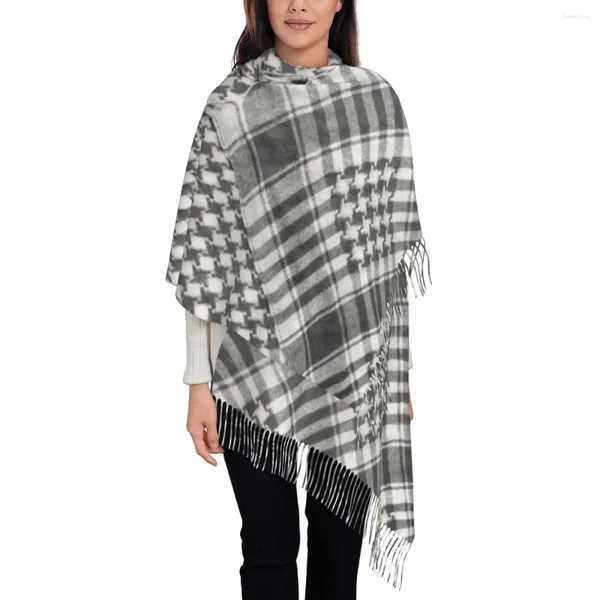 Sciarpe Stampate Personalizzate Palestinese Keffiyeh Bandana Shemagh Sciarpa Uomo Donna Inverno Autunno Caldo Palestin Hatta Kufiya Scialli Avvolge