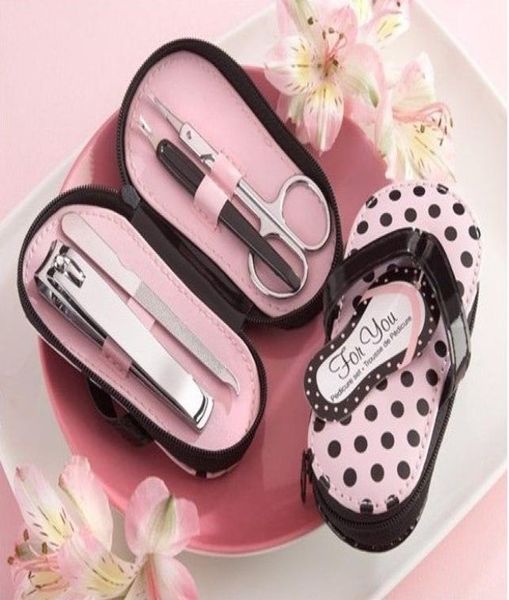 Favor do casamento flip flop pedicure conjunto chá de panela favor presentes lembranças de casamento 100pcslot Fedex 8588904