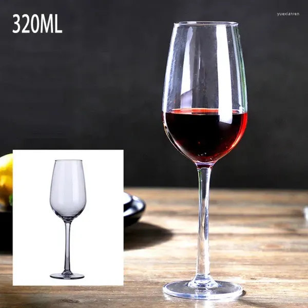 Tassen Untertassen 320ML/550ML/580ML Kunststoff Tasse Transparent Unzerbrechliches Silikon Wein Glas Bar Hause Becher küche Werkzeuge Zubehör
