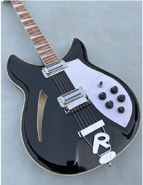 6 Saiten E-Gitarre Ricken 381 Mahagoni Korpus Palisander Griffbrett Metall blau Farbe Schneller Versand