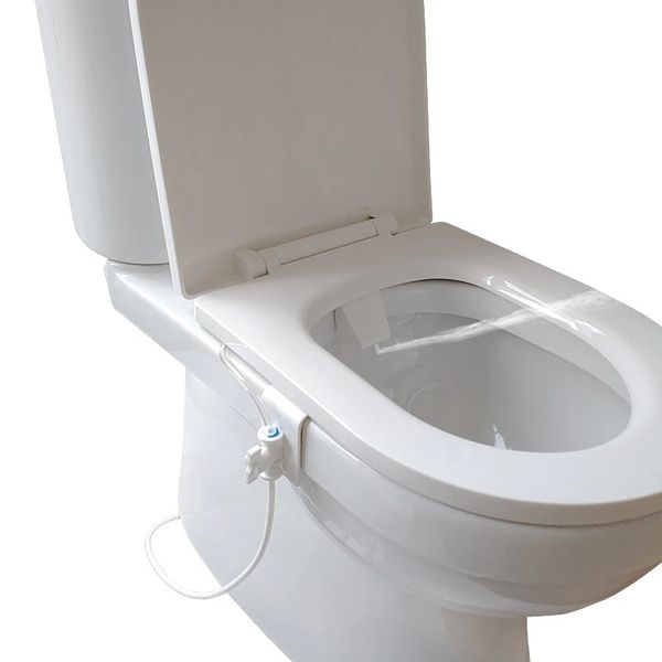 Toilette da bagno non elettrica Bidet Sedile per getto d'acqua Pratico attacco per ugello spruzzatore per WC Parti per bidet a funzionamento manuale