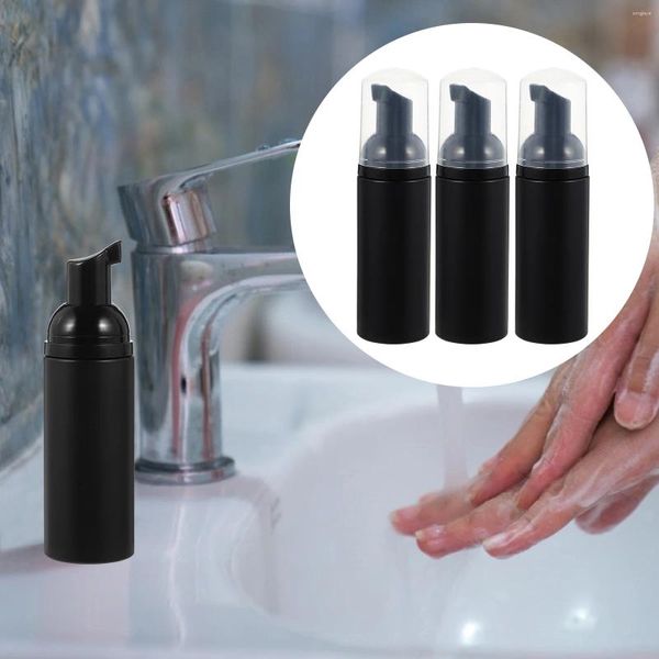 Aufbewahrungsflaschen 3 Stück Blasenflasche Kleine Schaumpumpe Mini-Reisebehälter Abfüllung Kunststoff-Shampoo-Spender