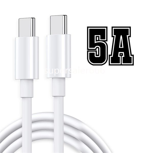 Schnelles Schnelllade-USB-C-Kabel 100 W 5 A 60 W 3 A Typ C Micro USB-C-Kabelleitung 1 m 2 m 6 Fuß Für Samsung S8 S9 S10 Hinweis 20 S22 HTC S1