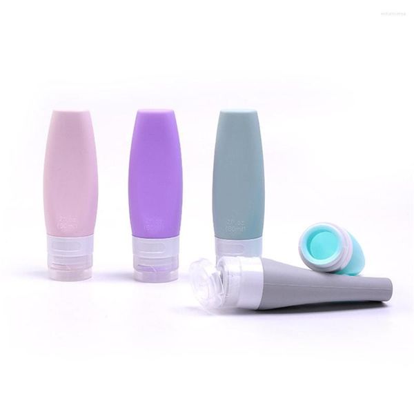 Garrafas de armazenamento Creative Silicone Dispensing Bottle Bottle Cosmetic Travel Set Loção Shampoo